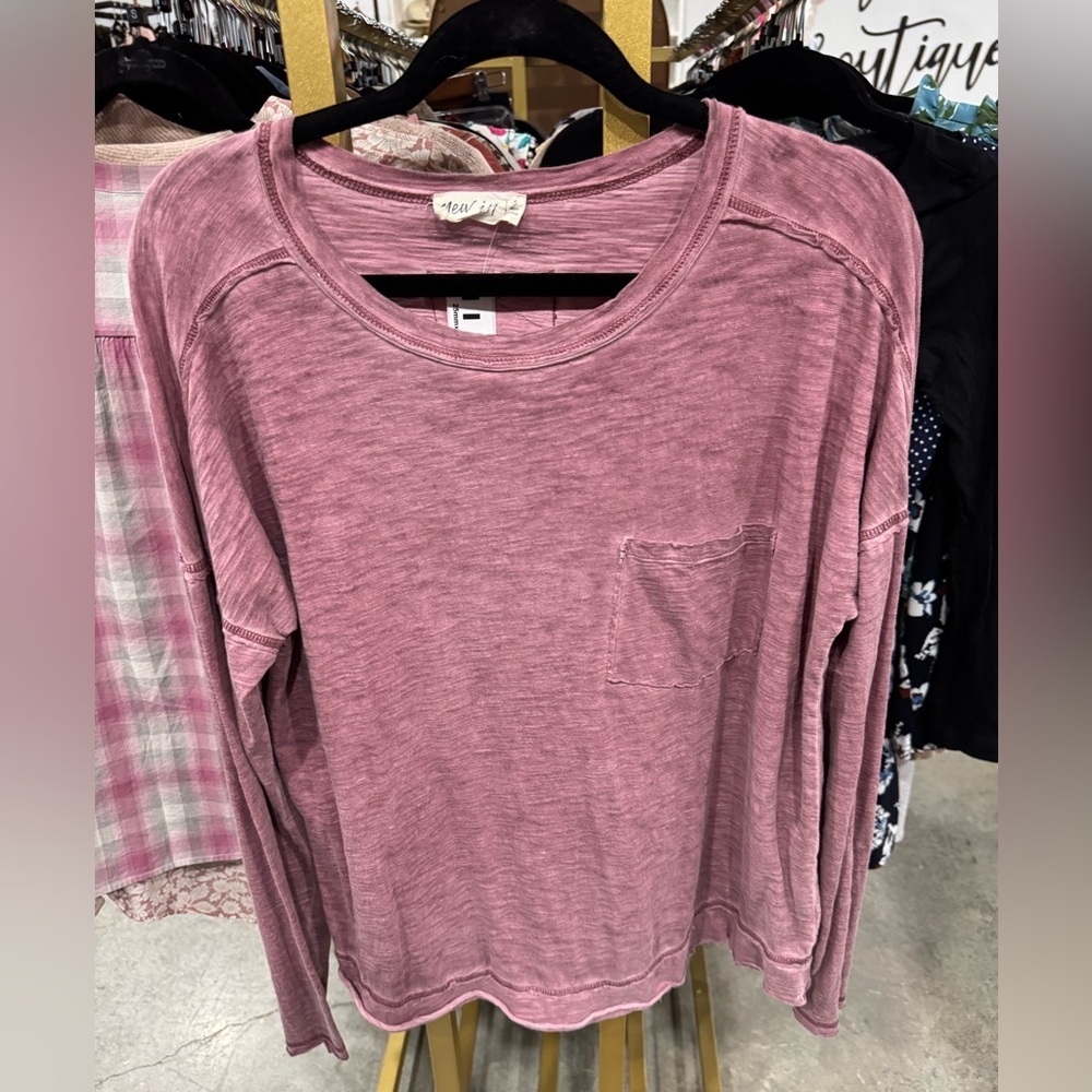 Women's Mauve Long Sleeve Tee